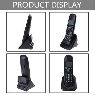 R58F Voice Cordless Phone With Answering Machine Landline Home Phones Call Blocking Telephones for Home Office Hotel