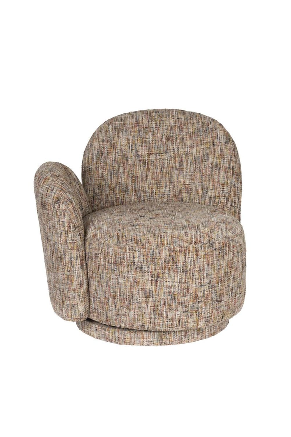 Fauteuil design en tissu beige