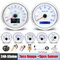 7 Gauge Set 85mm White GPS Speedometer 12V/24V Tacho&52mm Fuel/Temp/Oil/Volt With Sensors Waterproof For Marine Boat Car Custom