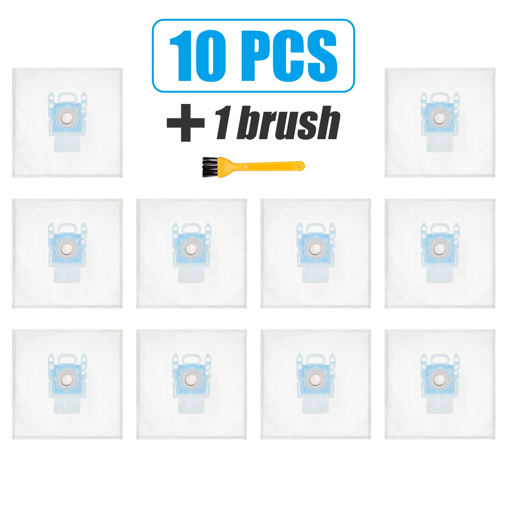 6/10 Staubsaugerbeutel für Bosch Typ G/MegaFilt Super Tex BBZ41FG 468383, Bosch BSG6, BSG7, BSGL3126GB, GL30, VS Image