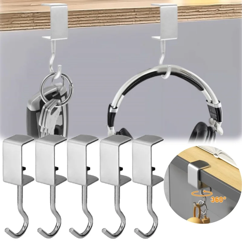 Ultra langlebiger Studenten-Rucksackhaken, verstellbar, kein Kleber erforderlich, für Zuhause, Wohnheim, Büro, Schreibtisch, Halterung, robuster Haken-Organizer