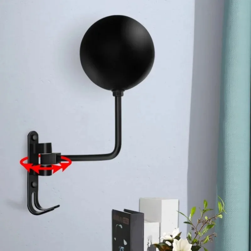 Motorradhelmständer zur Wandmontage, Helmhalter 180 ° Rotationshelm-Aufhänger mit Haken für Mäntel, Kappen, Fahrrad, Baseball, Rugby, Helme Image