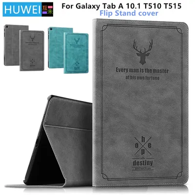 HUWEI Case For Samsung Galaxy Tab A 10.1" 2019 Tablet Flip Stand Cover for Galaxy Tab A 10.1 SM-T510 SM-T515 Protective case