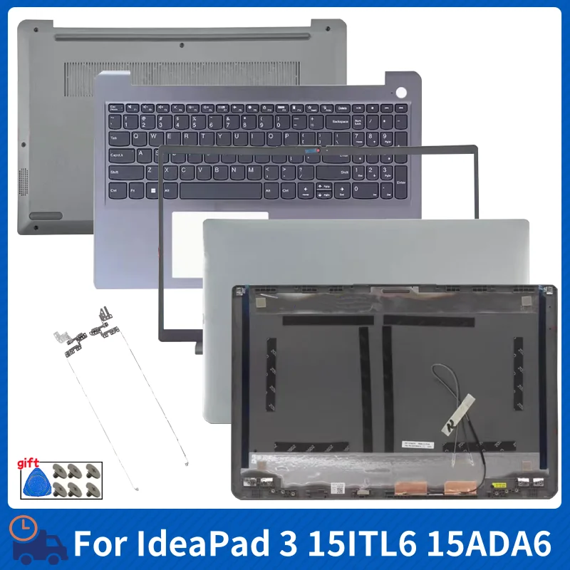 Neu Für IdeaPad 3 15ITL6 15ADA6 15ALC6 15ABA7 2021 Laptop LCD Back Cover/Front Lünette/Ersetzen tastatur/Palmrest/Scharnier/Bottom Case Image