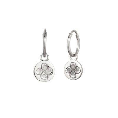 Elli - Creolen Blume 925 Sterling Silber 1 ct Damen (42.4 € / 1 ct) Image