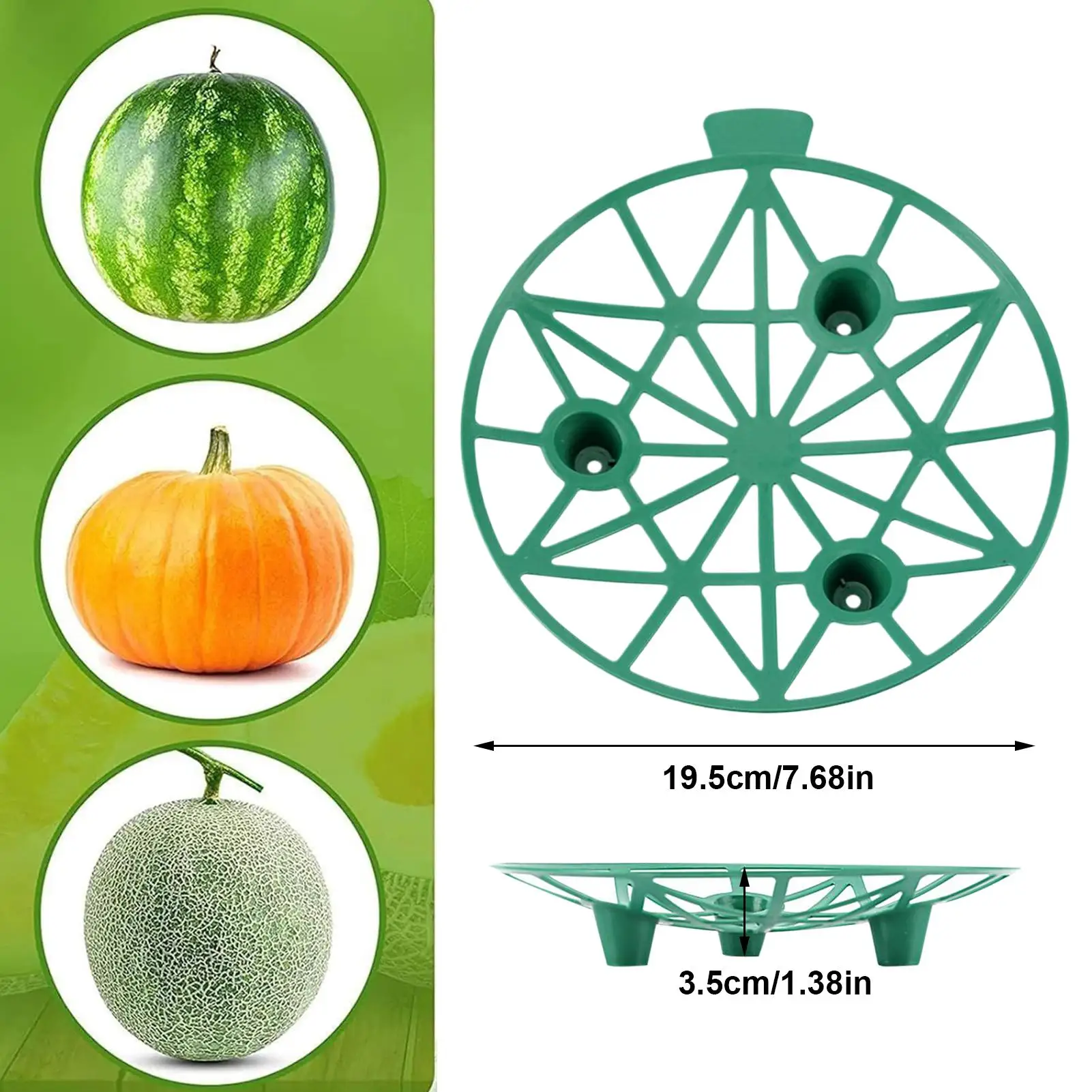 Wassermelonen-Stützständer, 10-teilig, Wassermelonen-Erntekorb für den Garten, stapelbarer Pflanzenwachstumshalter, Rack für Squash-Kürbisse Image