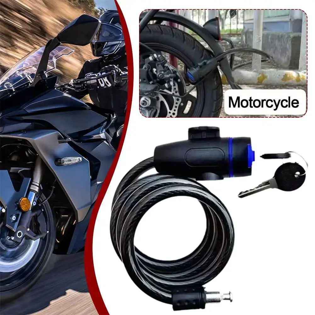 Fahrrad Key Lock Kette Fahrrad Trolly Sicherheit Stahl Draht Kabel Locker Werkzeug Für Elektrische Fahrrad Motorräder Cyclinga Zubehör Image