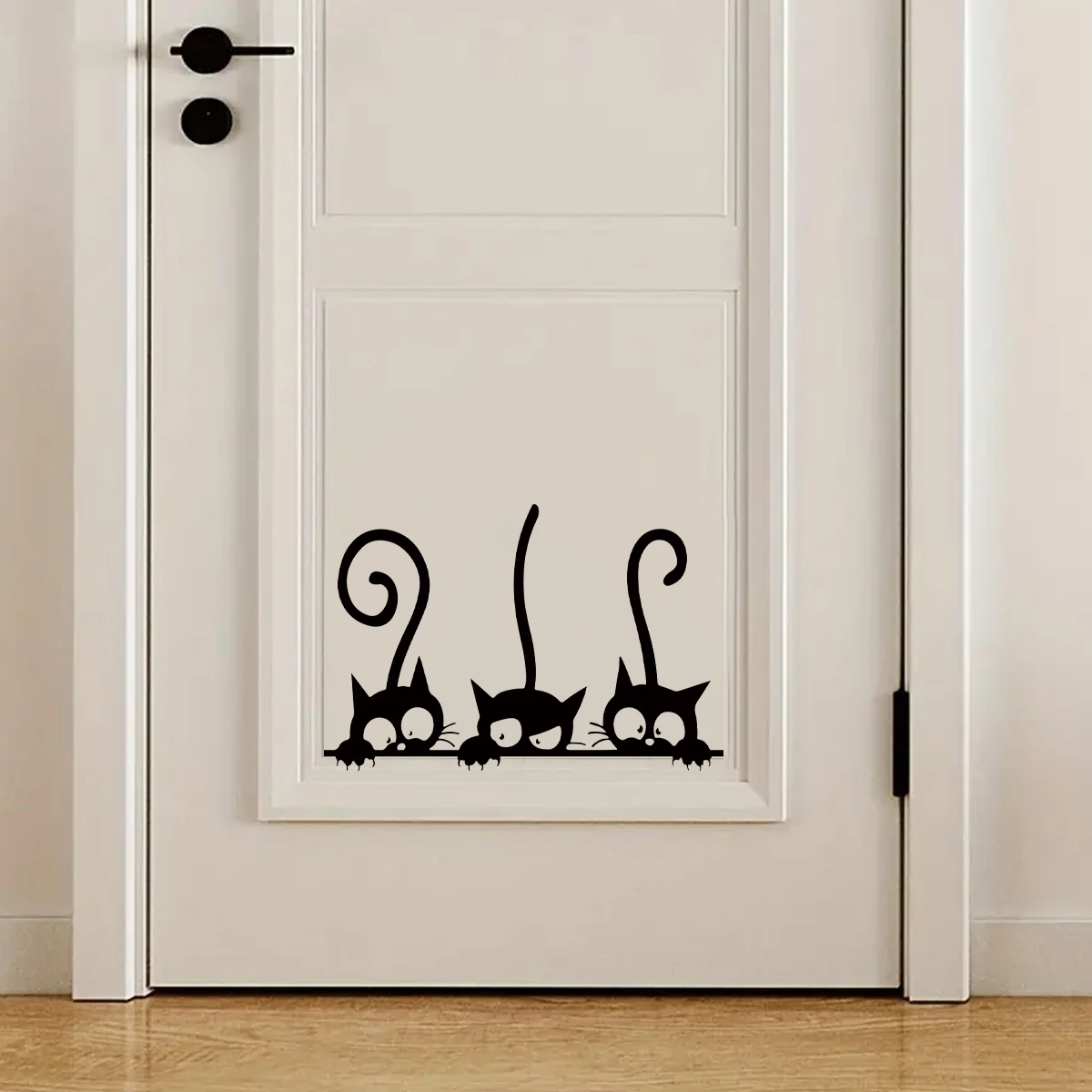 Cartoon schwarze Katze Halloween Wandaufkleber abnehmbare PVC Dekor für Schlafzimmer Wohnzimmer Eingangshalle Home Dekoration Wandtattoo