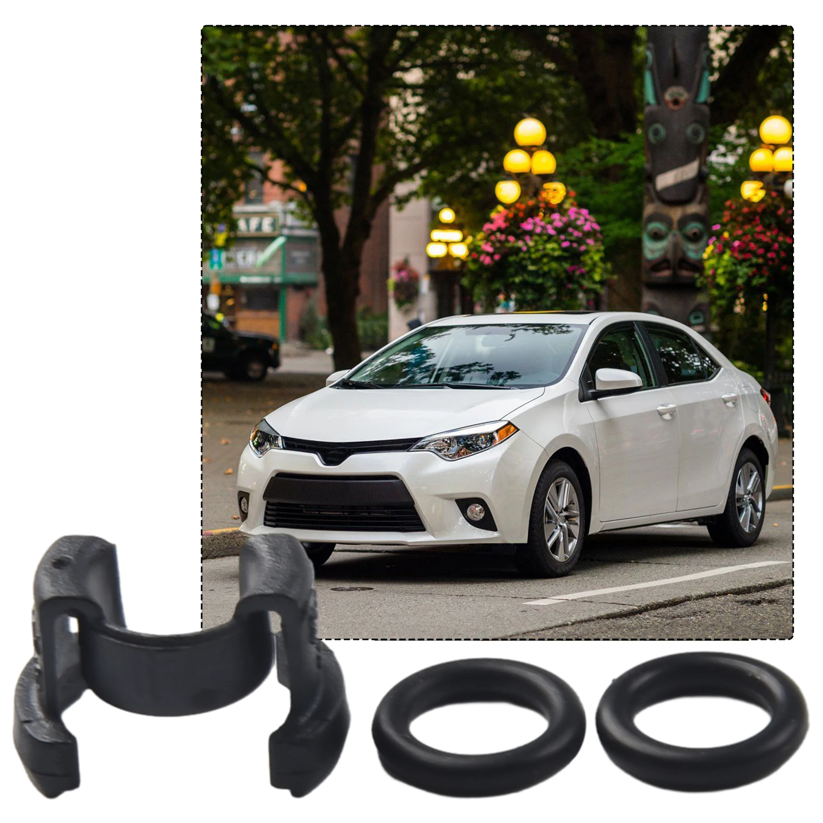 1 Set A/C Kondensator Hard Line Lock Clamp Clip 88718-1E150 Für Toyota 2018-2022 Klimaanlage Kanal schnalle Teil Image