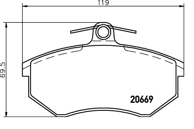 BREMBO Bremsbelagsatz DR,CHERY P 99 026 T113501080,720050006