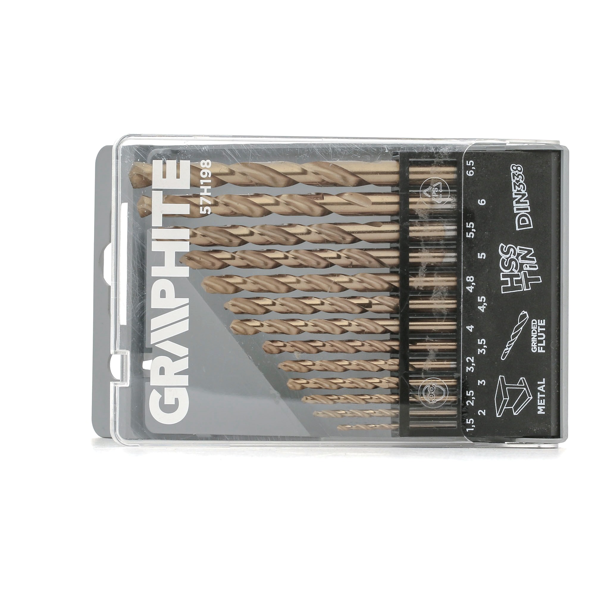 GRAPHITE Metallspiralbohrer-Satz 57H198 Image