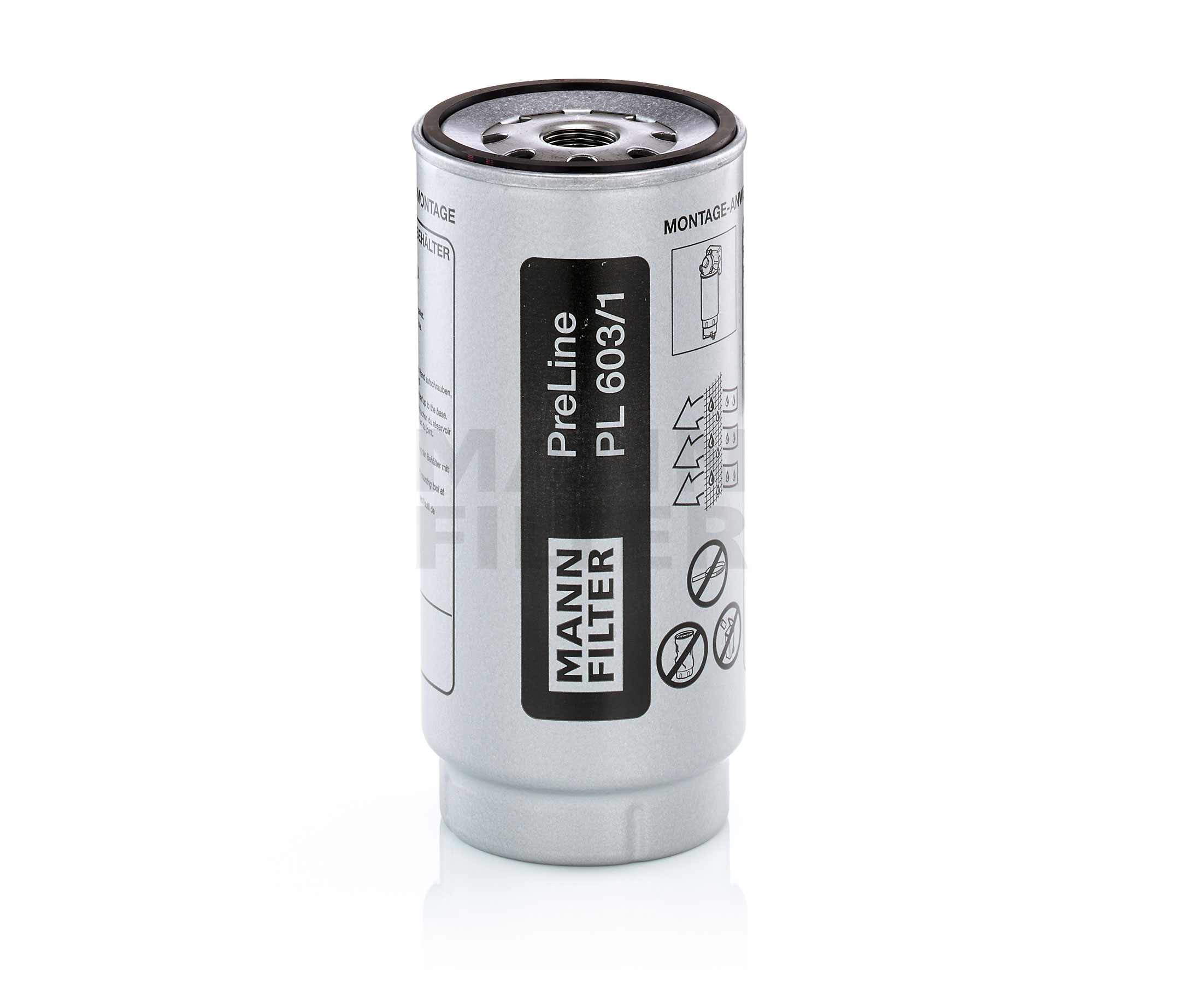 MANN-FILTER Kraftstofffilter MERCEDES-BENZ,SISU,SETRA PL 603/1 x 9604770503,A9604770503 Leitungsfilter,Spritfilter Image