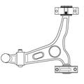 VAICO Querlenker OPEL,CHEVROLET,VAUXHALL V51-0070 352523,352552,94540669 Lenker, Radaufhängung,Dreieckslenker,Achslenker 95025705