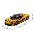 Nuovi blocchi tecnici nuovo P1 super auto da corsa assemblaggio modello di mattoni auto sportiva per adulti giocattolo ragazzo regalo per le vacanze