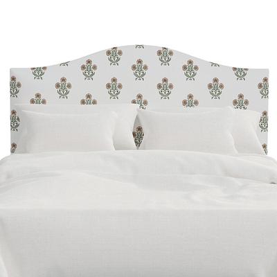 Vanessa Headboard - Arched, Arched/Blooming Floral Mauve, Queen - Grandin Road