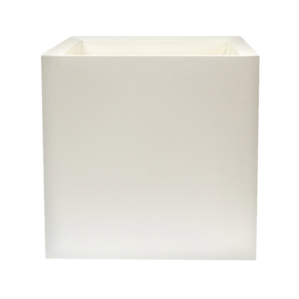 WellHome - Blumentopf Modell "Dan-i cube collection" 18L Farbe Weiß 30x30cm Image