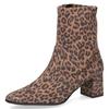 Stiefelette CAPRICE, Damen, Gr. 38, leomuster, Textil, animal-print, elegant, Schuhe, Abendschuh, Businesschuh mit praktischem Reißverschluss