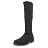 Stiefel ECCO "METROPOLE VIENNA", Damen, Gr. 40, schwarz, Textil, klassisch, Schuhe, Langschaftstiefel, Blockabsatz mit dehnbarem Stretch