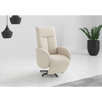 TV-Sessel SIT & MORE "Juma, inkl. Drehfunktion & Kopfteilverstellung", beige (creme), B:75cm H:110cm T:82cm, 95% Polyester 5%Polyamid, Sessel, Höhe Armlehne 66 cm, wahlweise mit Aufstehhilfe, 2 Motoren und Akku Image