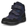 Klettstiefel ECCO "Urban Snowboarder", Kinder, Gr. 31, schwarz (schwarz, blau), Leder, Textil, sportlich, Schuhe, Winterboots, Winterstiefel, Kinderstiefel mit waterproof-Ausstattung