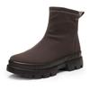 Winterstiefelette ARA "MOOD-GTX", Damen, Gr. 6 (39), grau (dunkelgrau), Textil, Glattleder, unifarben, klassisch, Schuhe, mit GORE-TEX, H-Weite
