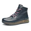 Winterboots ARA "OSAKA", Damen, Gr. 9 (43), blau (dunkelblau), Glattleder, unifarben, sportlich, Schuhe, Schnürboots, High Top Sneaker in H-Weite