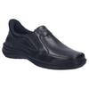 Slipper JOSEF SEIBEL "New Anvers 22", Herren, Gr. 46, schwarz, Leder, casual, Schuhe, Anzugschuh, Komfortschuh in Weite K
