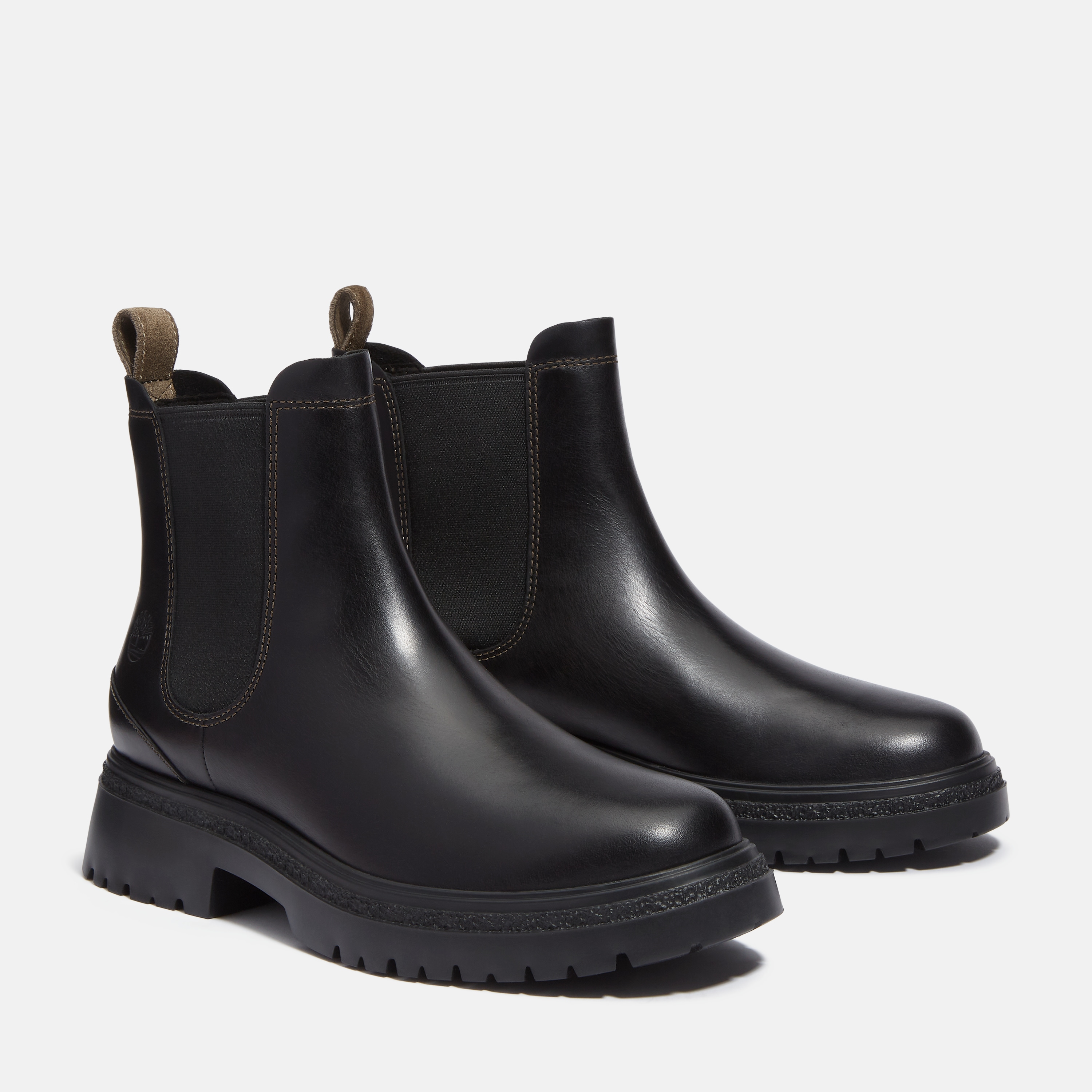Chelseaboots TIMBERLAND "CAMBRIA VALLEYMID CHELSEA BOOT", Gr. 39, schwarz (schwarz full grain), Leder, Schuhe, Stiefelette, Winterschuhe, Ankle Boots