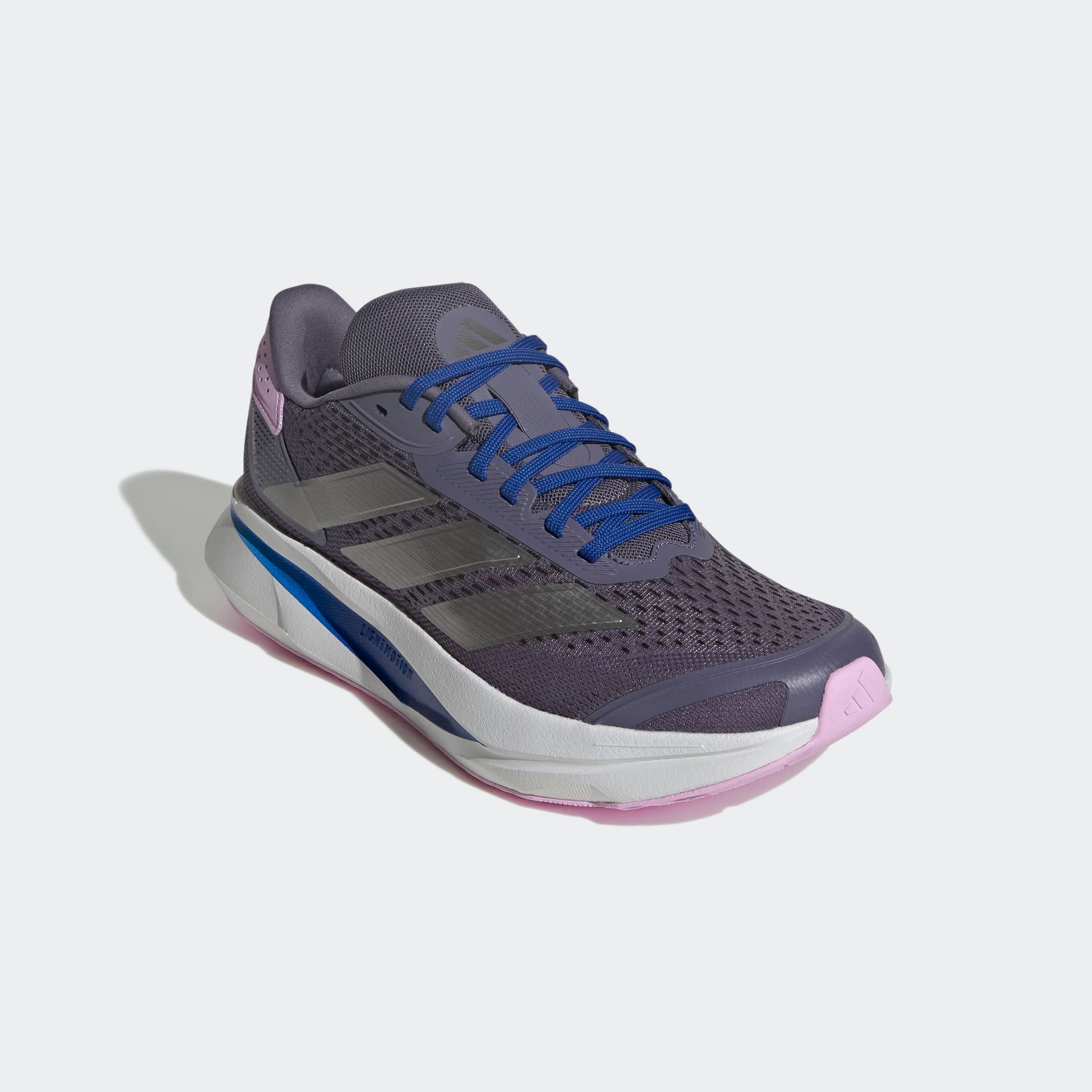 Laufschuh ADIDAS PERFORMANCE "DURAMO SL 2", Gr. 40,5, lila (preloved violet, iron metallic, bliss lila), Synthetik, Textil, Sportlich, Schuhe, diverse Farben