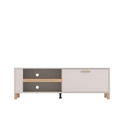 TV-Board HOME AFFAIRE "Sheffield TV-Bank, TV-Schrank, TV-Lowboard, TV-Möbel, Breite 157 cm", kashcmir, B:157cm H:52cm T:40cm, Spanplatte, MDF, Sideboards, Klapptür, 2D-beschichtetes MDF-Profil, Heißprägedetails Image