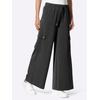 Jerseyhose HEINE, Damen, Gr. 50, Normalgrößen, schwarz, 50% Modal, 44% Polyester, 6% Elasthan, unifarben, Hosen