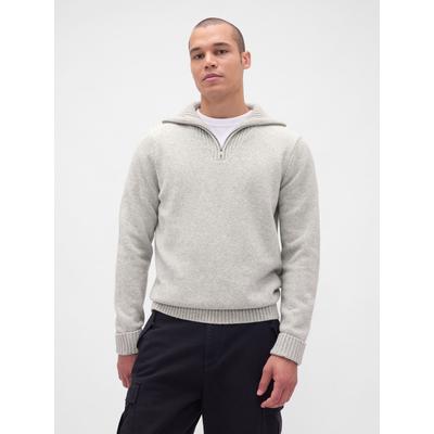 Gap Grey Soft Touch Quarter Zip Pullover Sweatshirt