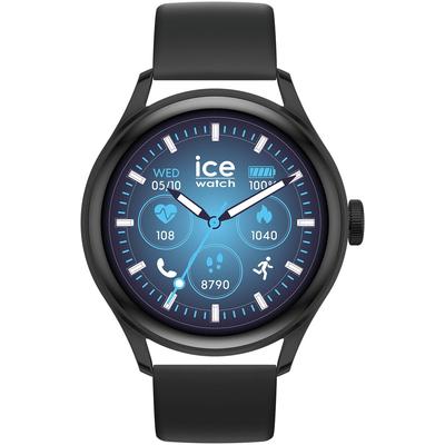 Smartwatch ICE-WATCH "ICE smart 3.0 - 1.2 AMOLED - GPS", schwarz, Smartwatches, Armbanduhr, Damenuhr, Silikonarmband,Bluetooth,Touch-Display,digital Image