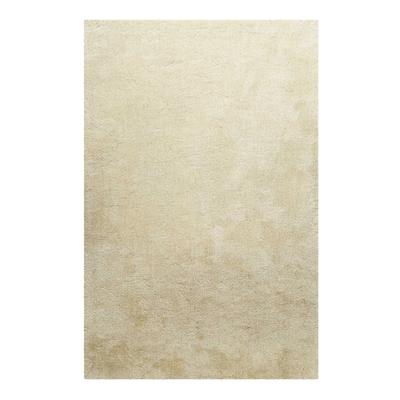 Teppich HOMIE LIVING "Pisa", beige, B:130cm H:25mm L:190cm, Polyester, Teppiche, Hochflor, Microfaser, uni, weich, Shaggy, Wohnzimmer, Schlafzimmer Image