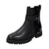 Stiefelette REMONTE "Remonte Stiefelette Glattleder", Damen, Gr. 42, schwarz (schwarz, schwarz), Glattleder, elegant, Schuhe