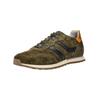 Sneaker BUGATTI "bugatti Sneaker Veloursleder", Herren, Gr. 41, grün (dunkelgrün), Veloursleder, casual, Schuhe