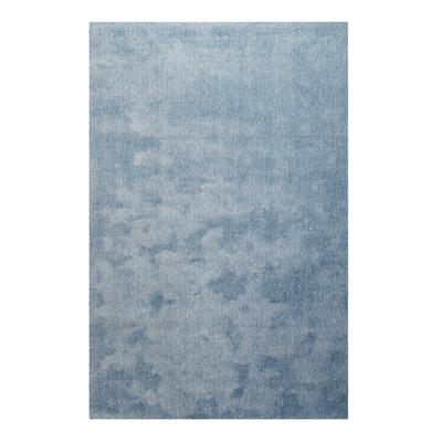 Teppich HOMIE LIVING "Sienna", blau (blau meliert), B:120cm H:20mm L:170cm, Polyester, Teppiche, Hochflor, Microfaser, uni, weich & kuschelig, Wohnzimmer, Schlafzimmer Image