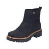 Stiefelette RIEKER "Rieker Stiefelette Lederimitat", Damen, Gr. 41, schwarz, Lederimitat, casual, Schuhe