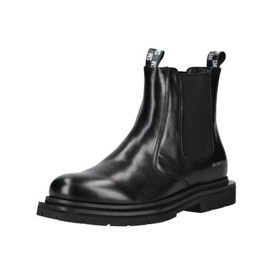 Stiefelette STEVE MADDEN "STEVE MADDEN Stiefelette Leder/Textil", Herren, Gr. 41, schwarz, Leder, Textil, casual, Schuhe Image