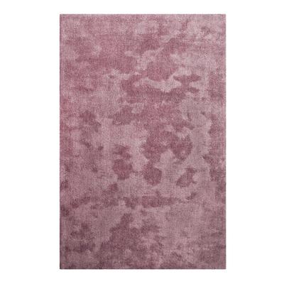 Teppich HOMIE LIVING "Sienna", violett meliert, B:70cm H:20mm L:140cm, Polyester, Teppiche, Hochflor, Microfaser, uni, weich & kuschelig, Wohnzimmer, Schlafzimmer Image
