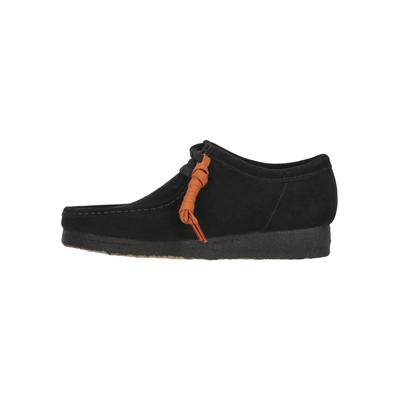 Schnürschuh CLARKS "Wallabee Black", Herren, Gr. 41, schwarz, Leder, klassisch, Schuhe, aus hochwertigem schwarzem Wildleder Image