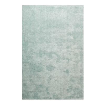 Teppich HOMIE LIVING "Sienna", grün, B:80cm H:20mm L:150cm, Polyester, Teppiche, Hochflor, Microfaser, uni, weich & kuschelig, Wohnzimmer, Schlafzimmer Image