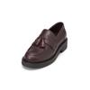 Loafer MARC O'POLO "aus hochwertigem Kalbleder", Damen, Gr. 38, schwarz aubergine rot, Obermaterial: 100% Leder (Rind), unifarben, Schuhe