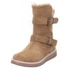 Winterstiefel SUPERFIT "LORA WMS: Mittel", Kinder, Gr. 33, beige, Veloursleder, unifarben, modisch, Schuhe, Snowboots mit wasserdichter GORE-TEX, Größenschablone zum Download