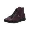 Schnürstiefelette RIEKER "Rieker Stiefelette Lederimitat", Damen, Gr. 39, lila, Lederimitat, casual, Schuhe
