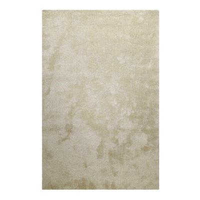 Teppich HOMIE LIVING "Pisa", beige (sand beige), B:160cm H:25mm L:230cm, Polyester, Teppiche, Hochflor, Microfaser, uni, weich, Shaggy, Wohnzimmer, Schlafzimmer Image