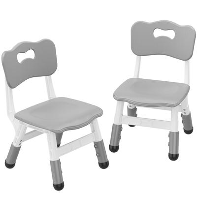 Kids Chair, 3 Level Height Adjustable Kid Chair, Plastic Toddler Chairs for Children Boys Girls Age 2-6,2 Pack