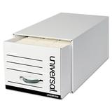 Universal® Heavy-Duty Storage Box Drawer, Letter, 6/Carton Plastic in White | 25.5 H x 14 W in | Wayfair UNV85300