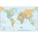 WallPops! World Dry-Erase Map Wall Mural Vinyl in Indigo | 24 H x 36 W in | Wayfair WPE99074