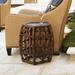 Tommy Bahama Home Royal Kahala Oval Reef Accent Table Rattan/Wicker in Brown | 20 H x 19.25 W x 18.5 D in | Wayfair 538-957